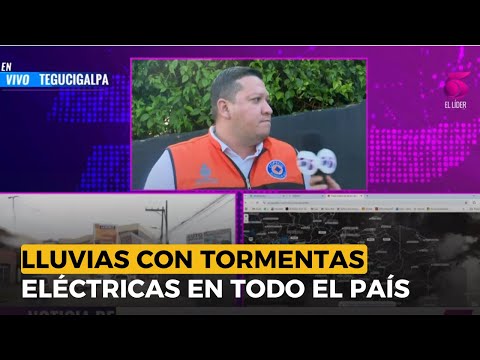 Lluvias con tormentas eléctricas en todo el país