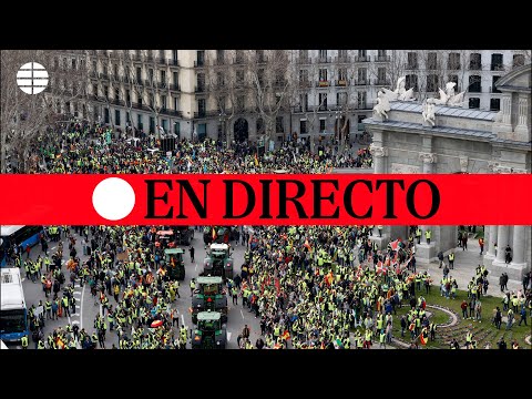 DIRECTO | La huelga de agricultores en Madrid llena la capital de tractores
