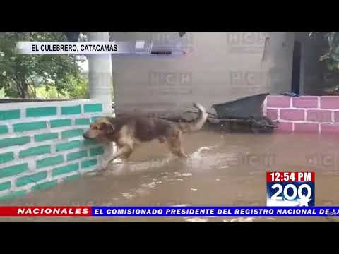 Lluvias provocan inundaciones en varios puntos de Catacamas, Olancho