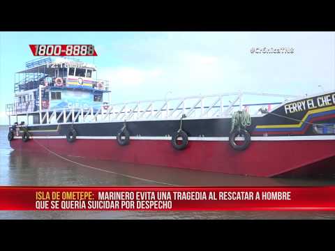 Hombre despechado intentó tirarse de un barco en el Lago Cocibolca de Nicaragua