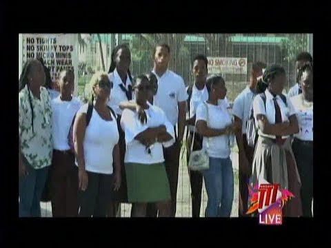 Parents Protest Closure Of Point Fortin East Secondary School