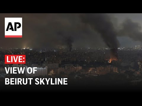 LIVE: View of Beirut skyline on Oct. 7 anniversary