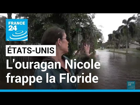 États-Unis : l'ouragan Nicole, rétrogradé en tempête tropicale, frappe la Floride • FRANCE 24