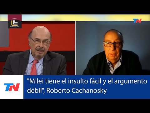 Milei tiene el insulto fácil y el argumento débil Roberto Cachanosky, economista