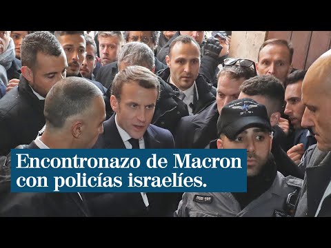 Emmanuel Macron abronca a la Policía de Israel en la Iglesia de Santa ana de Jerusalén