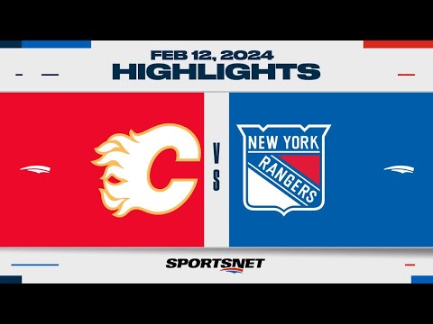 NHL Highlights | Flames vs. Rangers - February 12, 2024