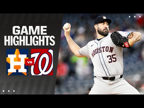 Astros vs. Nationals Game Highlights (4/19/24) | MLB Highlights