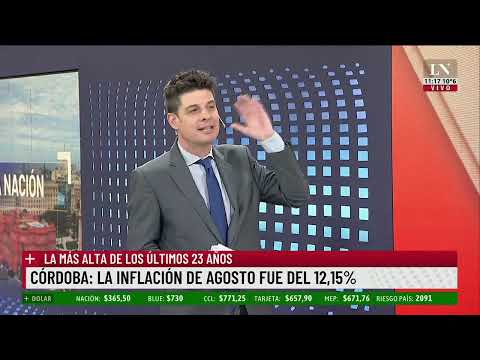 Córdoba: la inflación de agosto fue de 12,15%