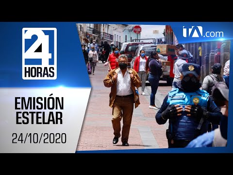 Noticias Ecuador: Noticiero 24 Horas, 24/10/2020 (Emisión Estelar)