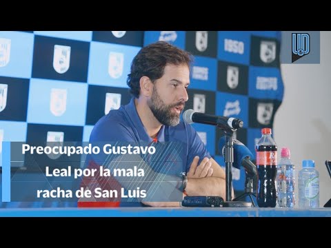 Preocupado Gustavo Leal por el mal momento futbolístico de San Luis