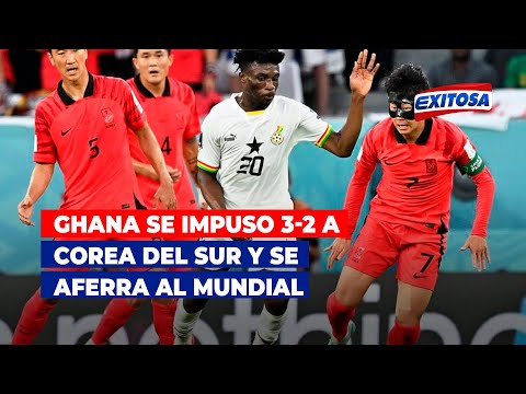 Ghana se impuso 3-2 a Corea del Sur y se aferra al Mundial
