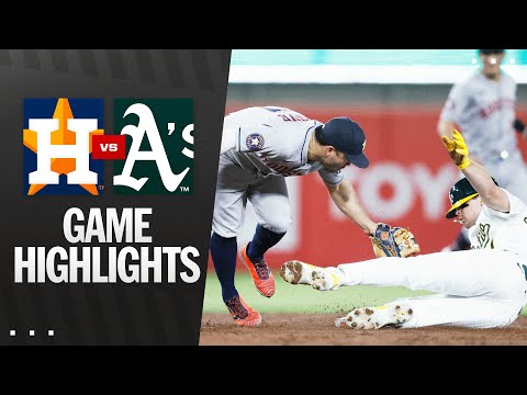 Astros vs. As Game Highlights (9/23/25) | MLB Highlights
