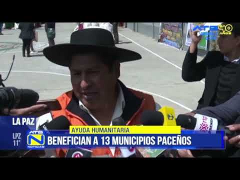 Ayuda humanitaria a 13 municipios de La Paz