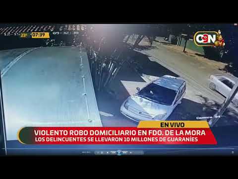 Violento robo domiciliario en Fernando de la Mora
