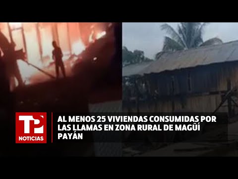 Al menos 25 viviendas consumidas por las llamas en zona rural de Magüí Payán I22.03.2024I TPNoticias