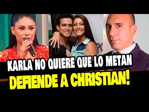 KARLA TARAZONA DEFIENDE A CHRISTIAN DOMINGUEZ Y PAMELA FRANCO DE SU ESPOSO