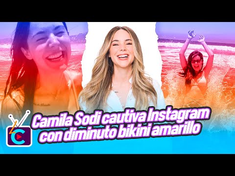 Camila Sodi cautiva Instagram con diminuto bikini amarillo