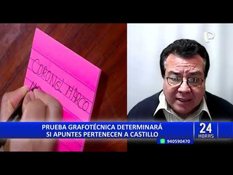 Bruno Pacheco: Presuntos papeles del presidente Castillo pasarán por pruebas grafotécnicas