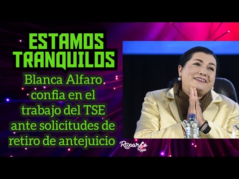 Magistrada Blanca Alfaro Confronta Acusaciones de Fraude Electoral contra Magistrados del TSE