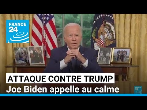 États-Unis : Joe Biden appelle au calme après la tentative d'assassinat sur Trump • FRANCE 24