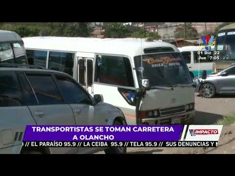 Transportistas se toman la carretera a Olancho