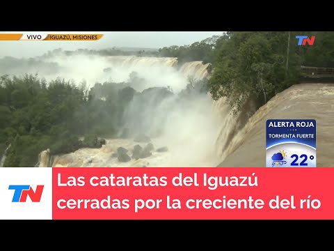 CATARATAS DEL IGUAZÚ I Ingreso para visitantes cerrado por la fuerte creciente del río