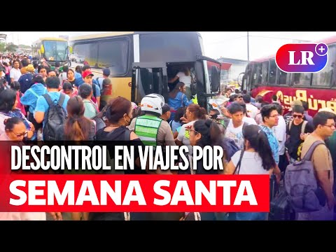 CAOS en la PANAMERICANA SUR: LARGAS COLAS para abordar buses con destino al SUR DEL PAÍS | #LR