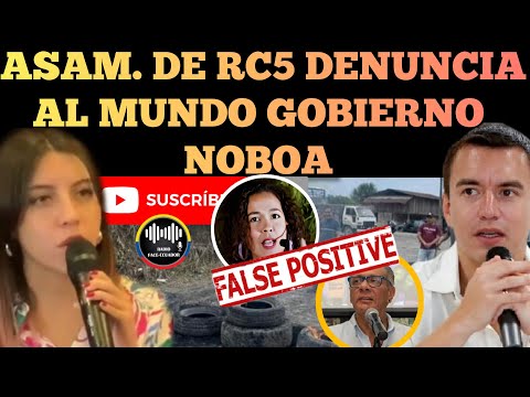 ASAM. DE REVOLUCIÓN CIUDADANA DENUNCIAN AL GOBIERNO DE NOBOA POR PER.SECUSION NOTICIAS RFE TV