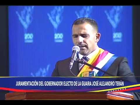 Juramentan a Alejandro Terán como gobernador de La Guaira, con el Presidente Nicolás Maduro