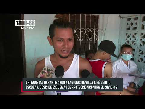 MINSA aplica dos esquemas de vacunación en Bo. Villa José Benito Escobar - Nicaragua