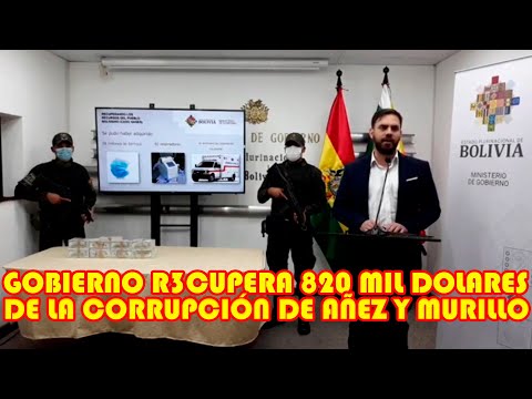 R3CUPERAN 820 MIL DOLARES DEL SOBREPRECIO DE GAS LACRIMÓGENO DE ARTURO MURILLO Y AÑEZ..