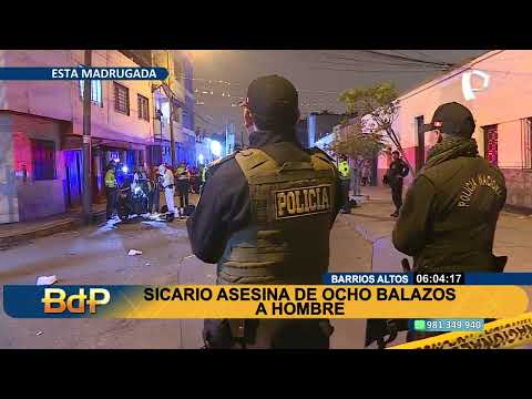 Asesinato en Barrios Altos: acribillan a hombre cuando iba a bordo de su motocicleta