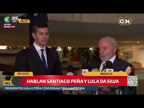 Culminó la reunión de Santiago Peña y Lula Da Silva
