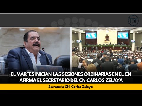 El martes inician las sesiones ordinarias en el CN afirma el secretario del CN Carlos Zelaya