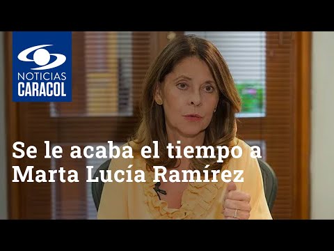 Se le acaba el tiempo a Marta Lucía Ramírez para aspirar a la presidencia