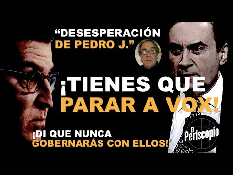 ¡LLAMAMIENTO DESESPERADO DE PEDRO J. A FEIJÓO: FRENA A VOX!