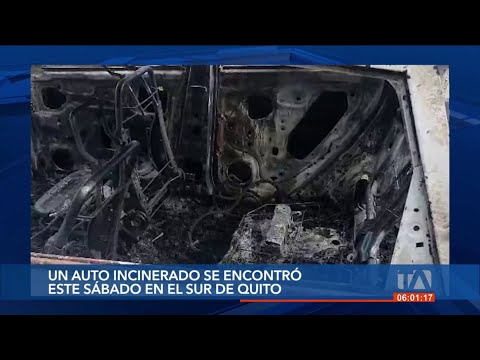 Autoridades se pronuncian acerca de auto calcinado al sur de Quito