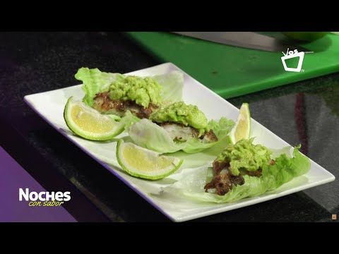 NOCHES CON SABOR || Tacos de lechuga y aguacate ¡Receta saludable y deliciosa!