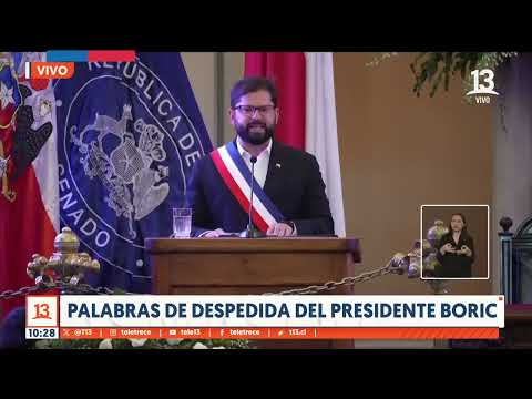 Discurso de Gabriel Boric en Funeral de Estado de Sebastián Piñera