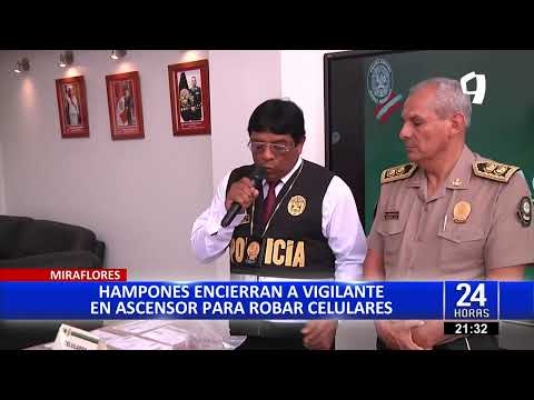 Miraflores: encierran a vigilante y roban tienda de celulares