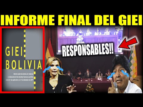 Informe completo GIEI halló violación a DDHH en los gobiernos de Evo Morales y de Jeanine Añez