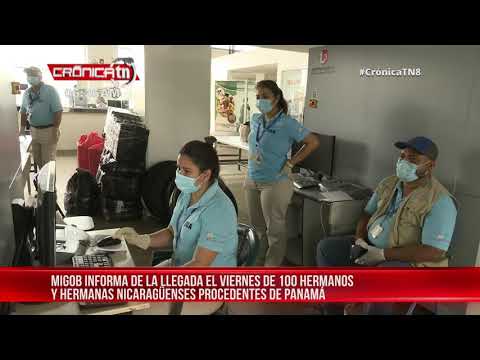 Nicaragua informa sobre llegada de connacionales procedentes de Panamá - Nicaragua