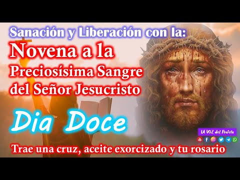 DIA DOCE NOVENA A LA SANGRE DE CRISTO - Tercer Novena sanacion y liberacion sangre de Cristo