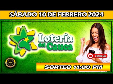 PREMIO MAYOR LOTERIA DEL CAUCA del SÁBADO 10 de febrero 2024 #loteria #loteriadelcauca
