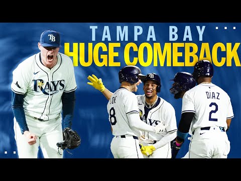 FULL COMEBACK: The Rays RALLY from 8-0 down to win the game!