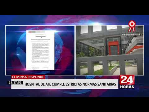 Minsa comunica que Hospital de Ate cumple con estrictas normas sanitarias