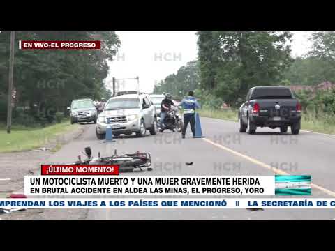 Taxerdo mata a motociclista y deja herida a su acompañante entre El Progreso y Santa Rita, Yoro