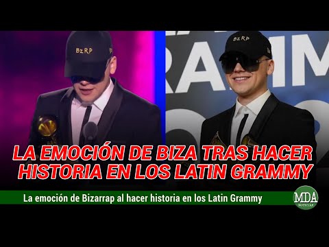 La EMOCIÓN de BIZARRAP tras HACER HISTORIA en los LATIN GRAMMY