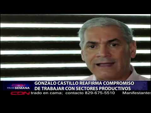 Gonzalo Castillo reafirma compromiso de trabajar con sectores productivos