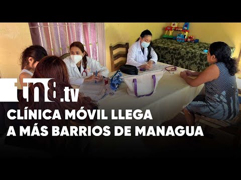 Pobladores de los barrios de Managua aprovechan la clínica móvil - Nicaragua